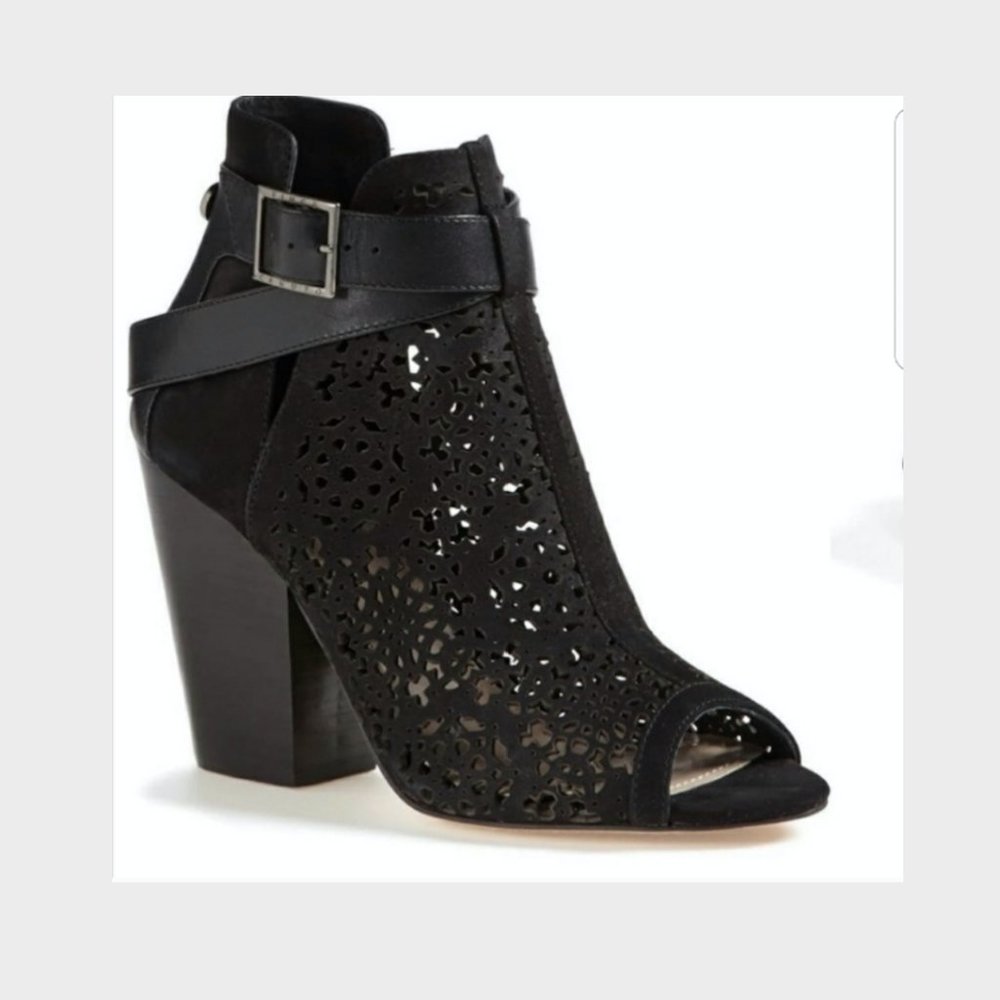 Vince Camuto Open Toe Booties